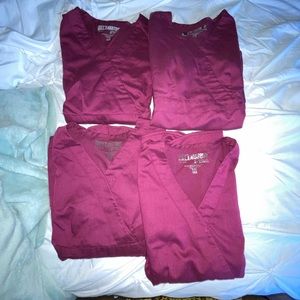 4 scrub tops for price of one !